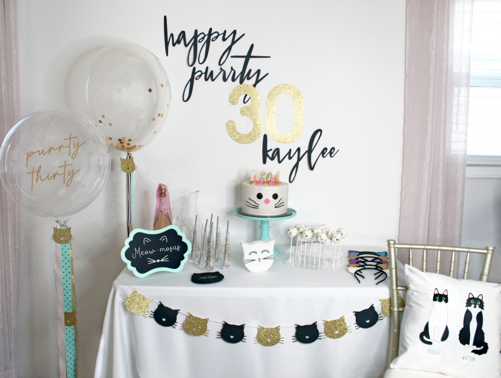 Purrty Thirty! A Cat-Themed Birthday Party