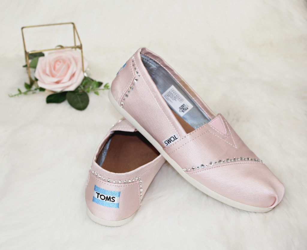 TOMS Wedding Shoes with Swarovski Elements Crystals